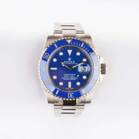 Rolex. Herren-Armbanduhr 'Submariner Date Smurf'. - фото 1