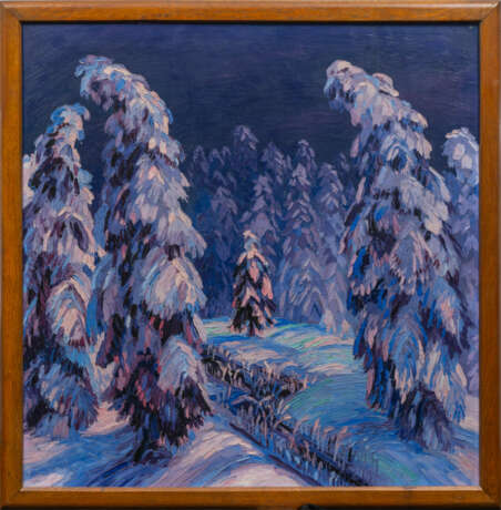 Wenzel Hablik (Brüx/Böhmen 1881 - Itzehoe 1934). Winterwald. - photo 2