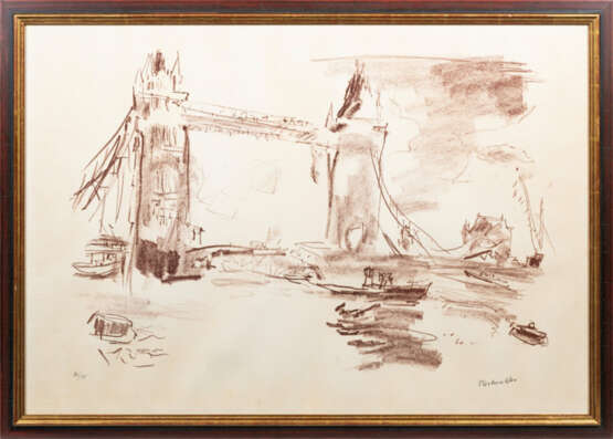 Oskar Kokoschka (Pöchlarn 1886 - Montreux 1980). Tower Bridge II. - photo 2