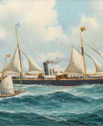 Джон Генри Морман. John Henry Mohrmann (Estebrügge 1857 - Bloomsbury (Kanada) 1916). Die Sirius vor Antwerpen.