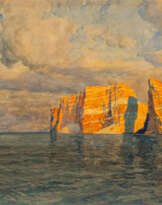 Michael Zeno Diemer (München 1867 - Oberammergau 1939). Helgoland leuchtet.
