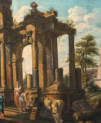 Джованни Паоло Паннини. Giovanni Paolo Panini (Piacenza 1691 - Rom 1765), Umkreis. Capriccio mit Ruinen.