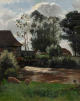 Paul Baum (Meißen 1859 - San Gimignano 1932). Wassermühle bei Weimar.