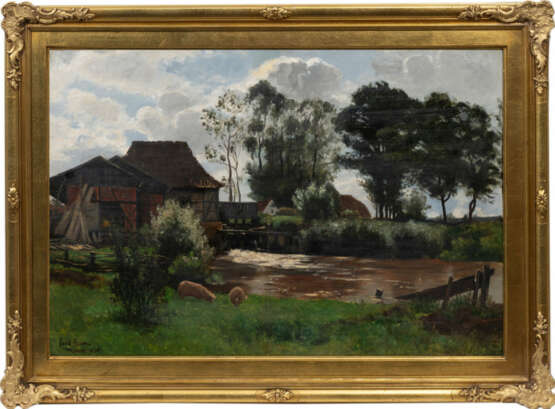 Paul Baum (Meißen 1859 - San Gimignano 1932). Wassermühle bei Weimar. - photo 2