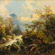 Josef Thoma (Wien 1828 - 1899). Norwegischer Wasserfall. - Jetzt bei der Auktion