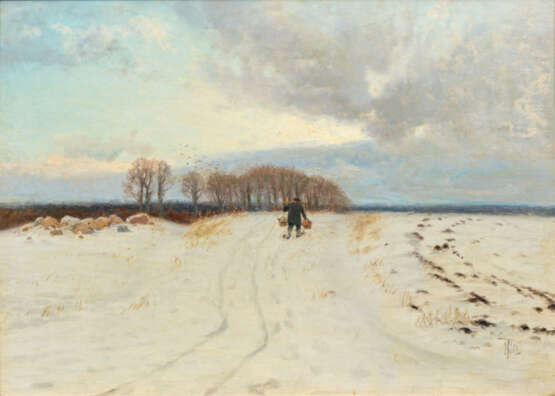 Thorvald Niss (Assens/Fünen 1842 - Kopenhagen 1905). Winterlandschaft. - photo 1