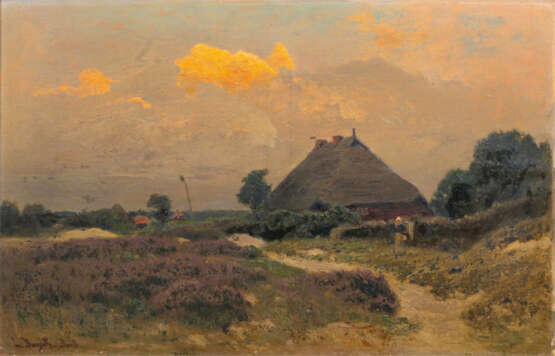 Louis Douzette (Tribsees 1834 - Barth 1924). Abendstimmung bei Ahrenshoop. - photo 1