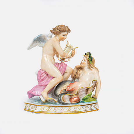 Otto König (Meissen 1838 - Wien 1920). Amor und Nixe. - фото 1