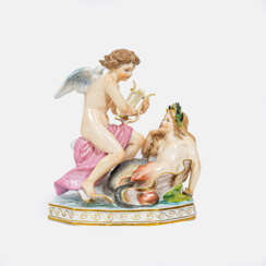 Otto König (Meissen 1838 - Wien 1920). Amor und Nixe.