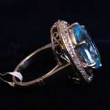 Ring with diamonds topaz Gold Other style 21th century - photo 3