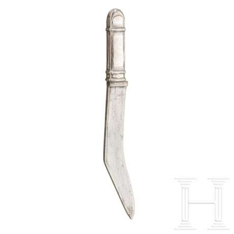 Silbermontiertes Messer, Nepal, 19. Jhdt. - Foto 2