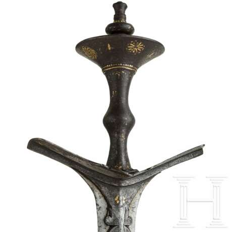 Gold- und silbertauschierter Khanda, Nepal, 18. Jhdt. - photo 5