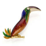 BULGARI | Guilloché enamel and yellow gold tucan s… - фото 1