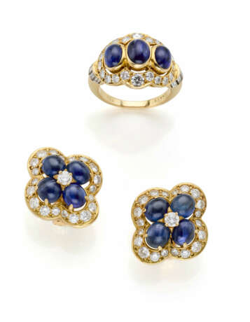 CARTIER | Diamond, cabochon sapphire and yellow go… - фото 1