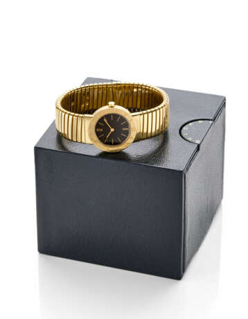 BULGARI | Yellow gold tubogas lady's wristwatch, g… - photo 2