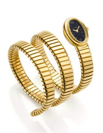 BULGARI | Yellow gold tubogas wristwatch, g 96.35 … - photo 1