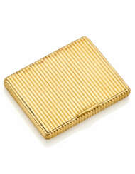 BULGARI | Ribbed yellow gold cigarette case with i…