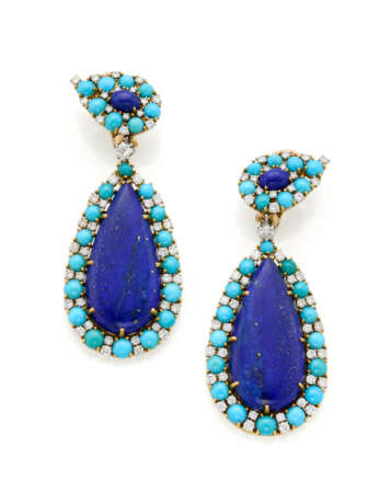 CARTIER | Lapis lazuli, turquoise, round and carré… - photo 1