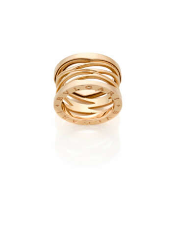 BULGARI - ZAHA HADID | Pink gold B.zero1 ring, g 1… - photo 1