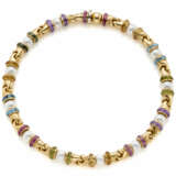 BULGARI | Pearl and faceted gems yellow gold neckl… - photo 1