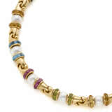 BULGARI | Pearl and faceted gems yellow gold neckl… - photo 2