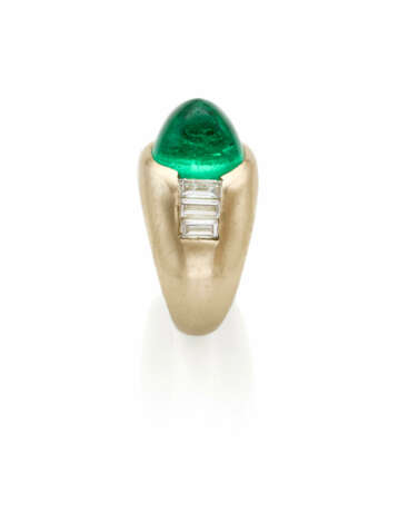 CUSI | Cabochon ct. 9.00 circa emerald and diamond… - photo 2