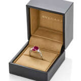 BULGARI | Cushion cut ct. 4.34 ruby, triangular di… - photo 2