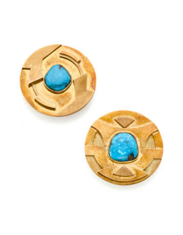 ALDO GALLI | Blue gemstone and yellow gold lot com… - photo 1