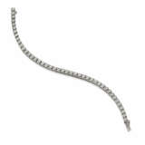 Diamond and white gold tennis bracelet, diamonds i… - photo 2