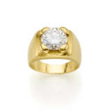 Round ct. 2.44 circa diamond and yellow gold band … - photo 1