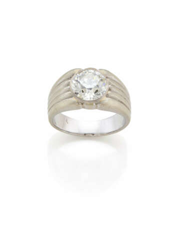 Round ct. 2.084 diamond white gold ring, g 9.50 ci… - photo 1