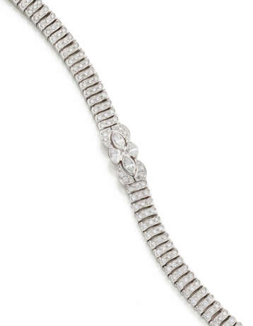 Diamond and white gold modular bracelet, diamonds … - фото 1