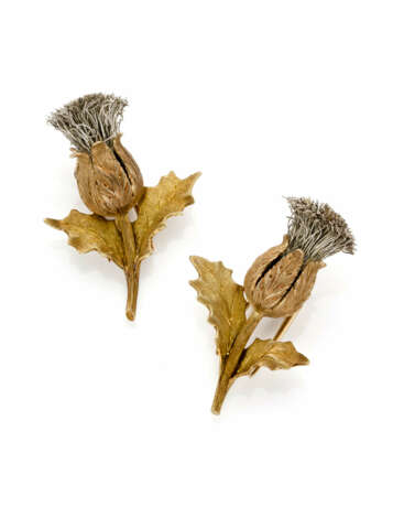 MARIO BUCCELLATI | Yellow chiselled gold thistle s… - Foto 1