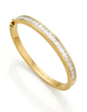 CALDERONI | Rectangular diamond and yellow gold op… - photo 1