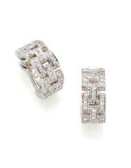 CARTIER | Diamond and white gold earrings, diamond…