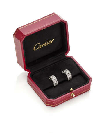 CARTIER | Diamond and white gold earrings, diamond… - photo 2