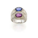 BULGARI | Oval ct. 2.09 sapphire and ct. 2.13 ruby… - фото 1