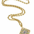 CALDERONI | Yellow gold marine link chain holding … - Now at the auction