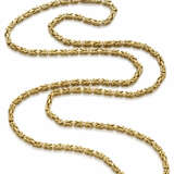 Yellow gold square link chain, g 114.32 circa, len… - фото 1