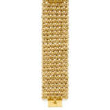 Yellow gold modular band bracelet, g 102.06 circa,… - фото 2