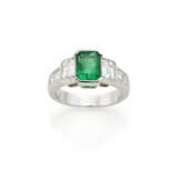 Octagonal ct. 2.00 circa emerald and diamond white… - photo 1