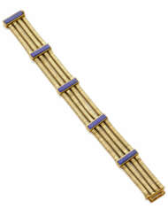 WEINGRILL | Four strand yellow gold bracelet accen…