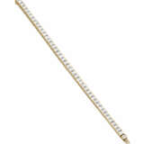 Carré diamond and yellow gold tennis bracelet, dia… - фото 2