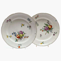 Two plates. Frankenthal, end of 18th century