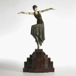 A chryselephantine figure "Shimmer" (dancer). probably Paris, circa 1925 Demétre Chiparus, attributed to