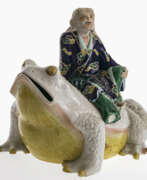 Produits et art d'Orient. A censer in the form of Liu Hai riding on a three-legged toad. China, Qing