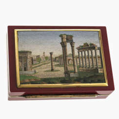 A box with micromosaic "Forum Romanum". Rome, circa 1820,