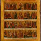 A LARGE ICON SHOWING THE HEALER SAINTS - фото 1