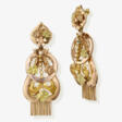 A pair of drop earrings with seed pearls. Switzerland, circa 1860 - 1870 - Maintenant aux enchères