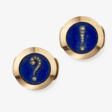 Cufflinks with diamonds and lapis lazuli. France, circa 1890, MELLERIO FRÈRES - Сейчас на аукционе